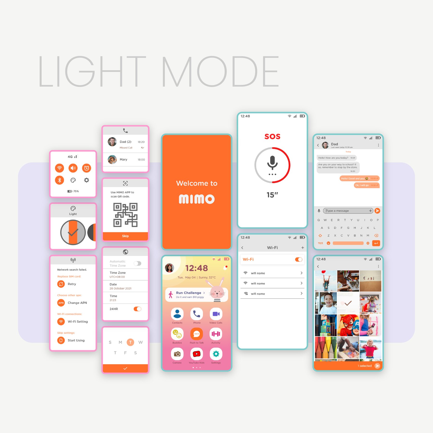 Mimo interface in light mode
